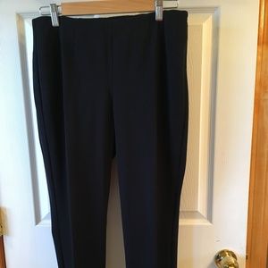 Talbots Navy side-zip pants sz 8p
